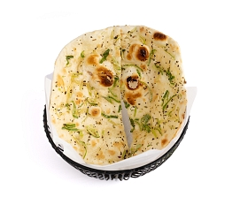 Oregano leek naan